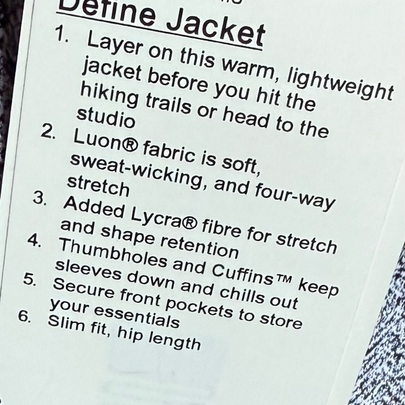 Lululemon Define Jacket - Picture 5 of 5